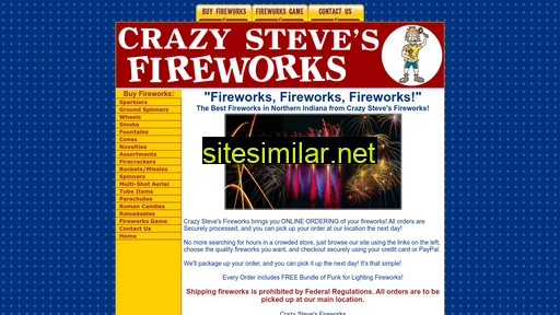 Crazystevesfireworks similar sites