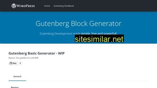 Create-wp-blocks similar sites