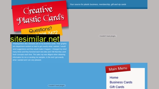 Creativeplasticcards similar sites