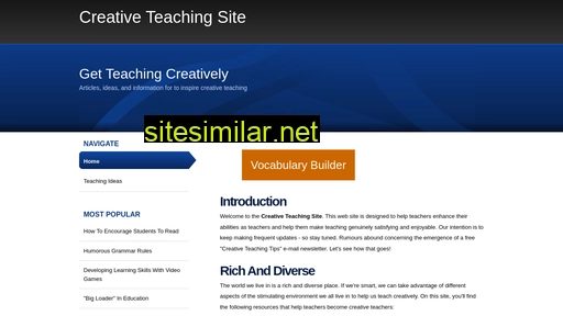 creativeteachingsite.com alternative sites