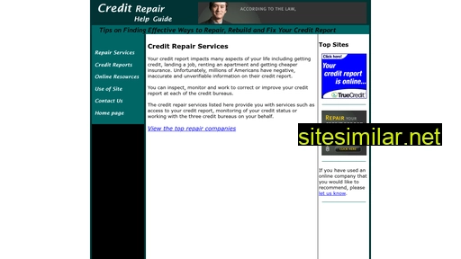 Creditrepairhelpguide similar sites