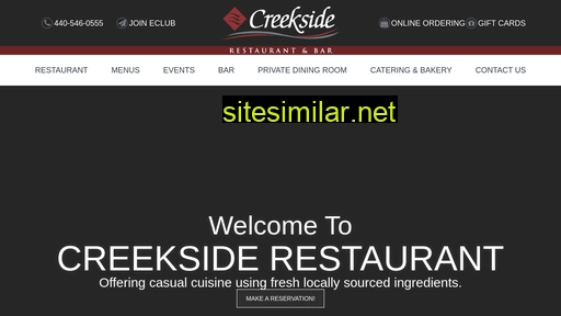 creeksiderestaurant.com alternative sites