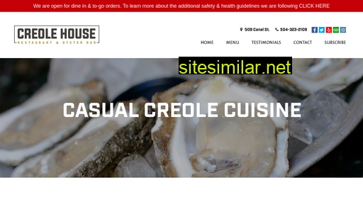 Creolehouserestaurant similar sites