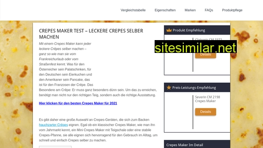 Crepesmakertest similar sites