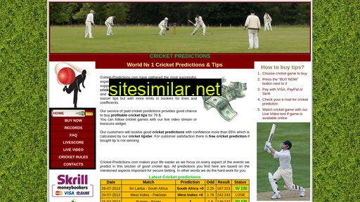 cricket-predictions.com alternative sites