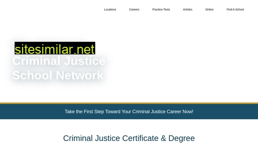 criminaljusticecareernow.com alternative sites