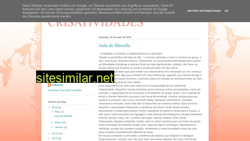 crisatividades.blogspot.com alternative sites
