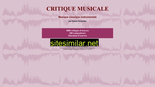 critique-musicale.com alternative sites