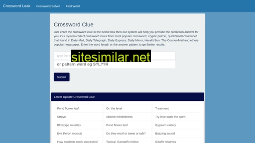 crosswordleak.com alternative sites
