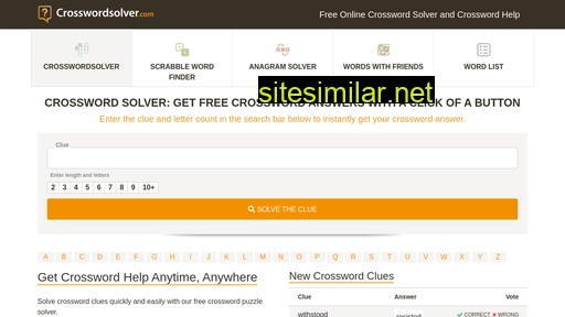 crosswordsolver.com alternative sites