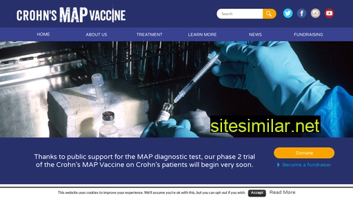crohnsmapvaccine.com alternative sites