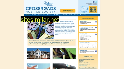 Crossroadshospicesociety similar sites