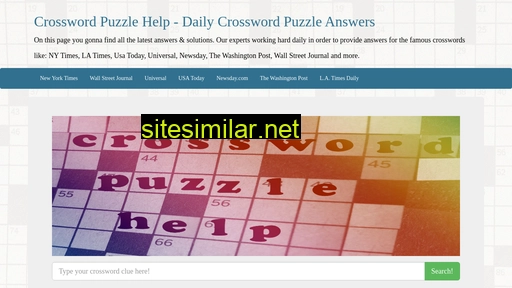 Crosswordpuzzlehelps similar sites
