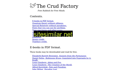 crudfactory.com alternative sites