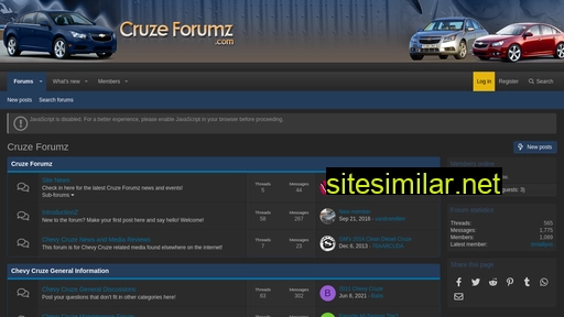 cruzeforumz.com alternative sites