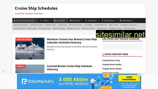 cruiseshipschedules.com alternative sites