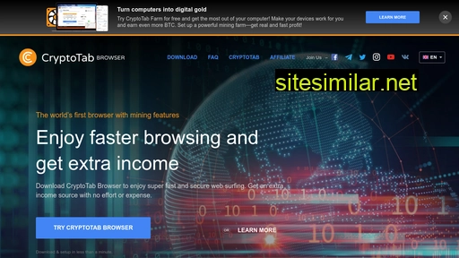 cryptotabbrowser.com alternative sites