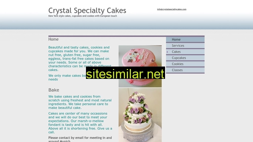 crystalspecialtycakes.com alternative sites