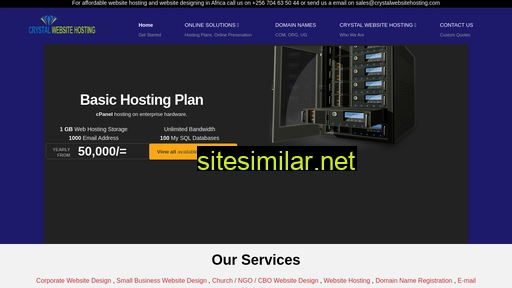 Crystalwebsitehosting similar sites
