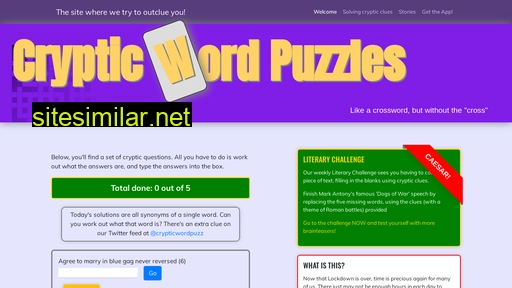 crypticwordpuzzles.com alternative sites
