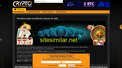 cryptocasinosonnet.com alternative sites