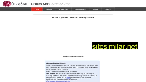 Cshsshuttle similar sites