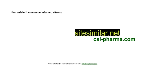Csi-pharma similar sites