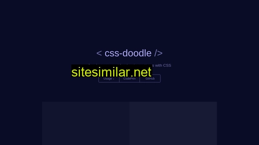 Css-doodle similar sites