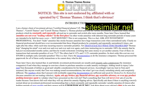 Cthomasthames-review similar sites