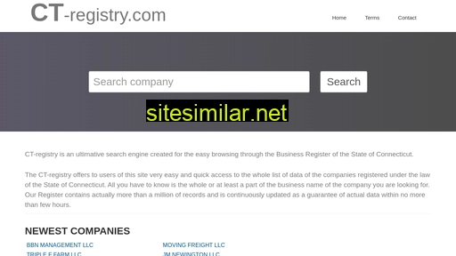 Ct-registry similar sites