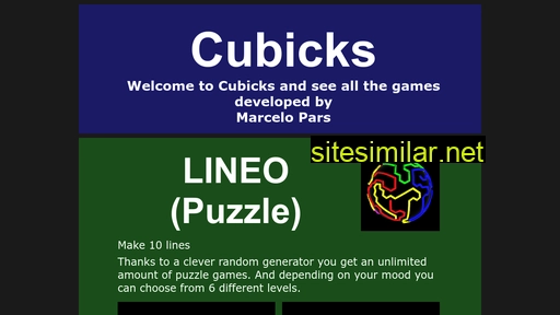Cubicks similar sites