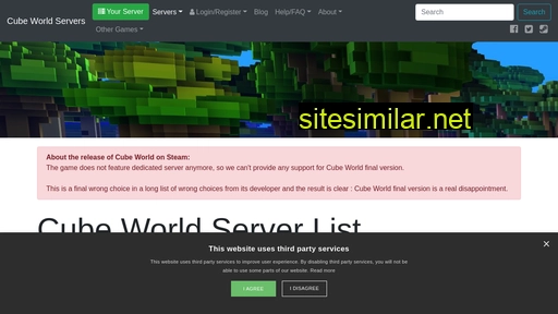 Cubeworld-servers similar sites