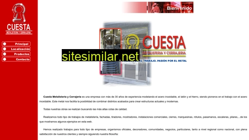 cuestametalisteria.com alternative sites