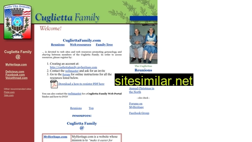 Cugliettafamily similar sites