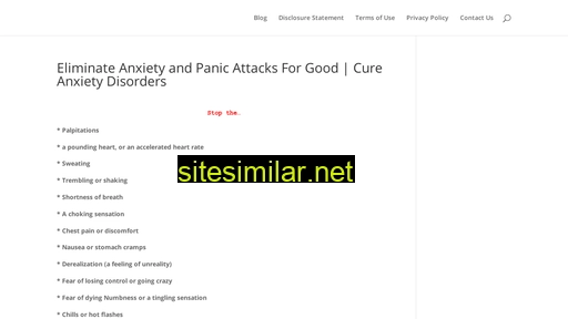cure-anxiety-disorders.com alternative sites