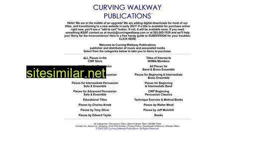 curvingwalkway.com alternative sites