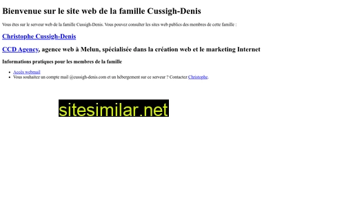 cussigh-denis.com alternative sites