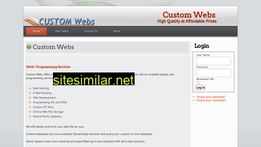 custom-webs.com alternative sites