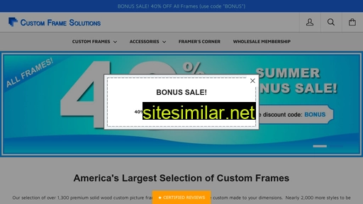 customframesolutions.com alternative sites