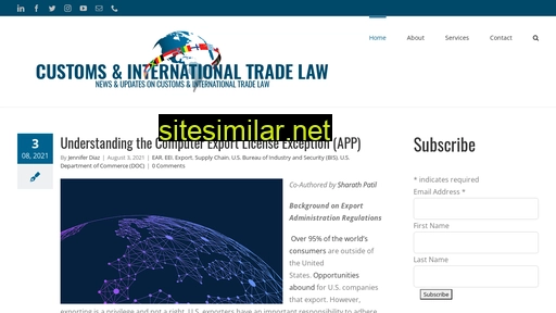 customsandinternationaltradelaw.com alternative sites