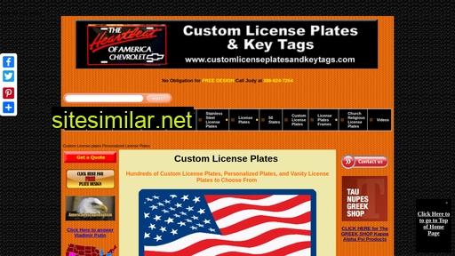 customlicenseplatesandkeytags.com alternative sites