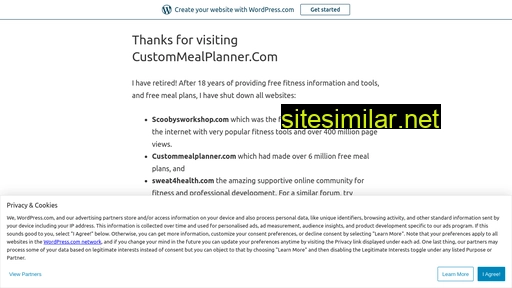 custommealplanner.wordpress.com alternative sites
