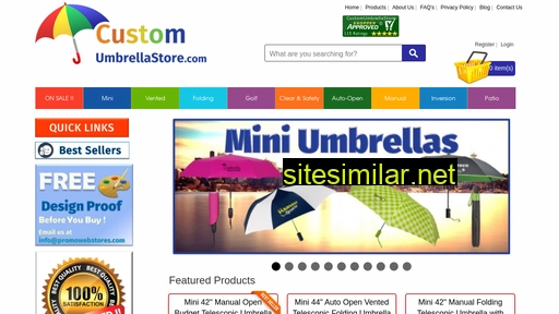 customumbrellastore.com alternative sites