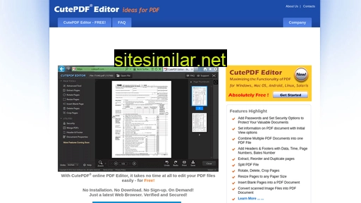 Cutepdf-editor similar sites