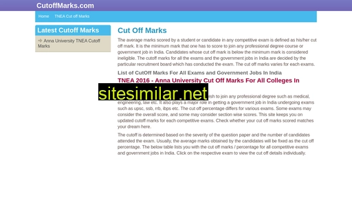 cutoffmarks.com alternative sites