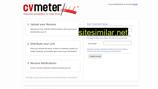 Cvmeter similar sites
