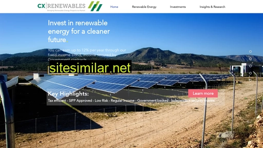 cx-renewables.com alternative sites