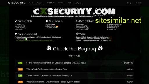 Cxsecurity similar sites