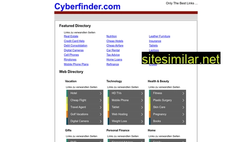 Cyberfinder similar sites