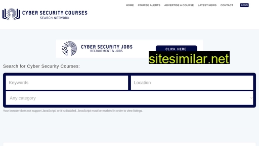 cybersecuritycourses.com alternative sites